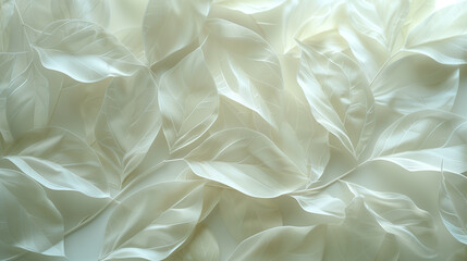 Delicate White Leaves