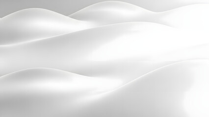 Obraz premium Elegant white waves isolated on transparent background, isolated on white background, illustration