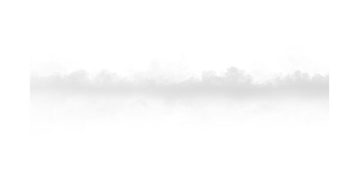 Horizontal white smoke fog effect dry ice vapor creating a mysterious dramatic atmosphere texture overlay dark