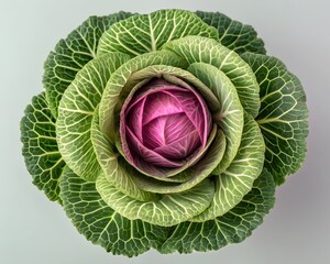 Fototapeta premium head of cabbage on the grass