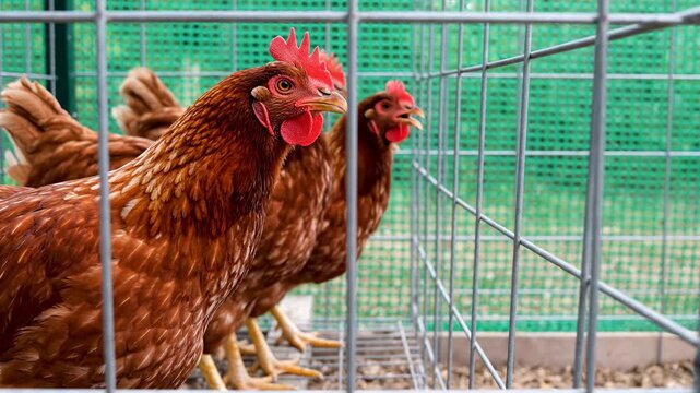 Feathered Prisoners Scrutinize Surroundings Carefully, Alert Avian Captives Attentively Examine Their Environment, Birds And Feathered Inmates Vigilantly Observe All Aspects Of Their Setting