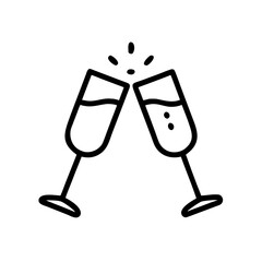 Champagne Glass Icon