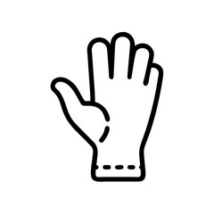 Obraz premium Work Glove Safety Icon