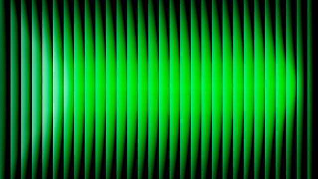 A bright green gradient background with vertical lines