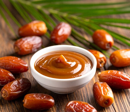 Date syrup - organic natural sweetener made from dates and water