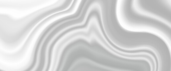 Fototapeta premium Elegant silver-gray abstract vector background with flowing satin-like waves and soft gradients, creating a smooth liquid texture ideal for luxury, modern, and minimalist visual designs.