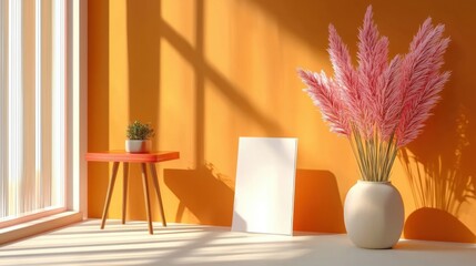 Bright Modern Interior with Colorful Decor and Natural Light