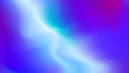 Futuristic holographic gradient background. Purple, blue, violet, white vector gradient. Abstract vaporwave mesh gradient background. Bright rainbow color liquid hologram light texture background.