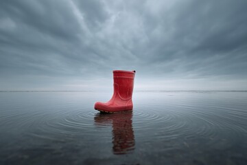 Red Rain Boot