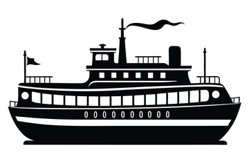 Obraz premium Elegant Black and White Electric Steamer Silhouette, Vector Illustration for Home Cooking, Healthy Eating, and Modern Kitchens