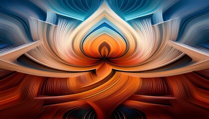 abstract swirling hues a kaleidoscope of warm and cool tones in a dynamic composition