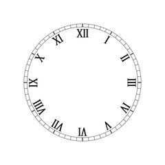 old clock isolated on white