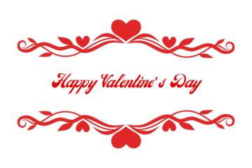 Happy Valentine's Day greeting card design featuring a red heart shape vector illustration for a romantic holiday celebration gift banner