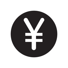 Obraz premium Yen icons Black symbol on transparent background. EPS10