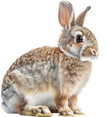 Fototapeta premium Pet Rabbit Isolated on White Background