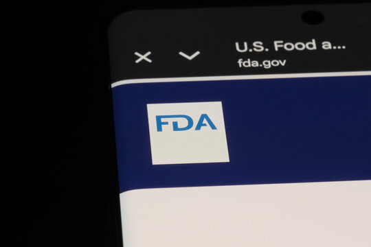 Shanghai,China-Jan.14th 2026: FDA U.S. Food and Drug Administration logo on website