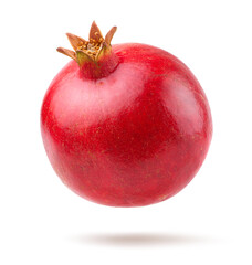 Pomegranate isolated on white background.