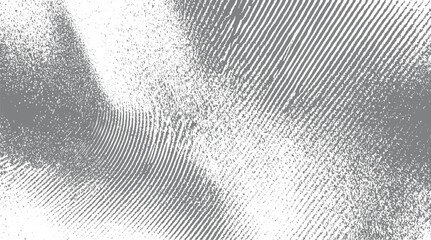 Abstract grey fingerprint texture with distressed grunge overlay and subtle grainy noise effect creating a unique background pattern