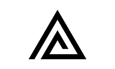 Abstract Letter A Logo Design	
