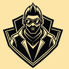 design logo vector illustration mascot character cool street style human