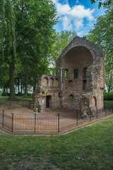 The Barbarossa Ruins in Valkhof Park in Nijmegen, Netherlands