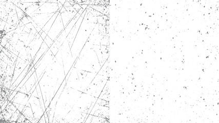Fototapeta premium Split grunge texture background combining dense scratches on the left with scattered dots on the right for a contrasting effect
