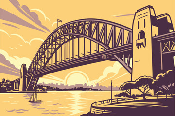 Obraz premium sydney harbour bridge