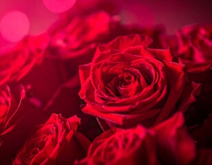 red roses background
