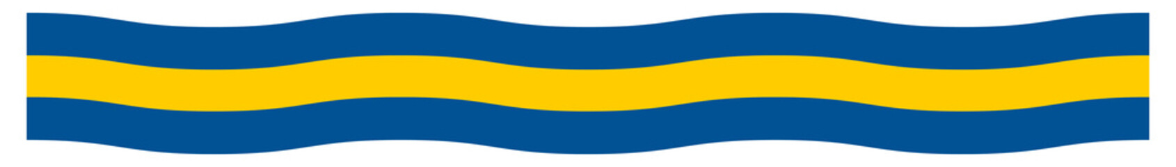 Swedish Flag Wave Banner Background.