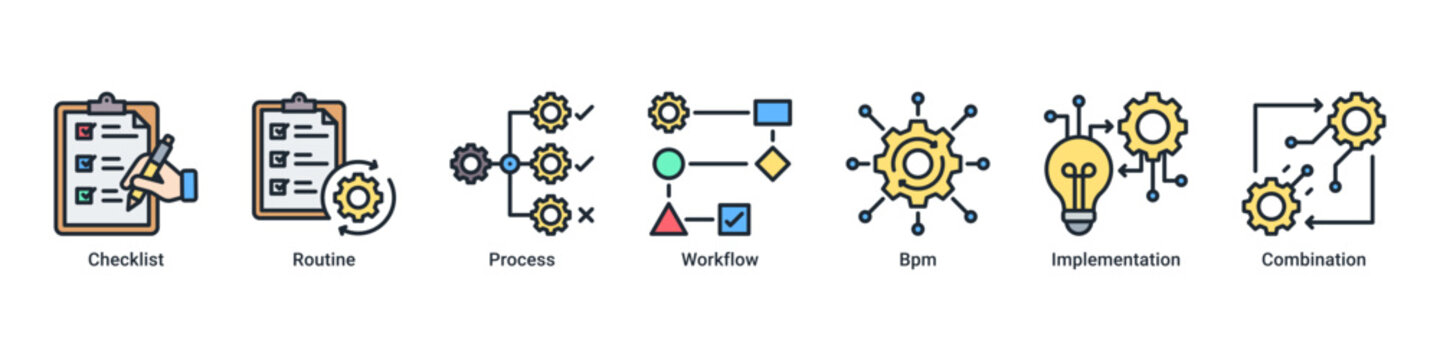 Workflow Control banner highlighting structured processes, routine management, and effective implementation flow