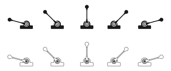 push pull lever control switc...
