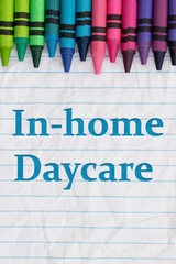 In-home daycare early childhood education concept