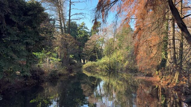 Indro Montanelli Public Gardens in Milan, historic urban park with trees and pathways