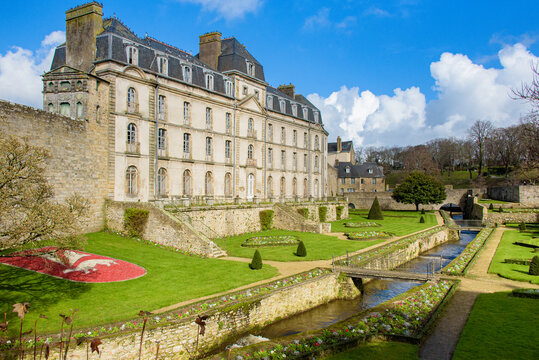 Parcs et jardins du chateaux &agrave; Vannes, Morbihan, Bretagne