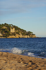 The castle Lloret De Mar, Costa Brava, Spain