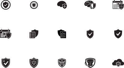 Shield with checkmark and star success achievement badge vector illustration flat design