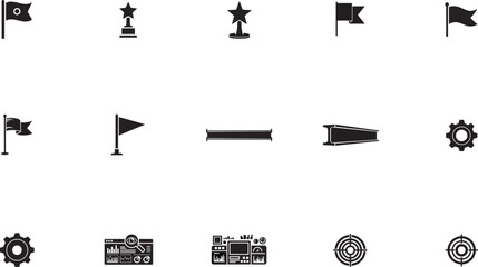 Gear icon isolated on white background flat design vector illustration