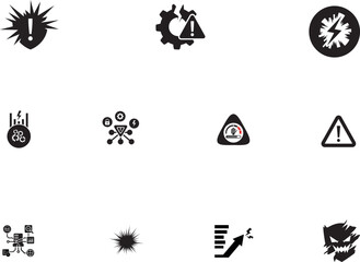 Industrial machinery and business growth concepts vector illustration flat design