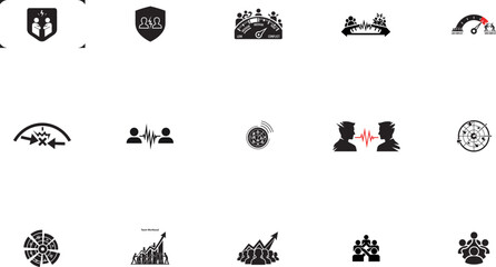 Target with arrows hitting bullseye success goal achievement flat design vector illustration