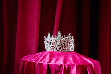 Crown. Jewelry with stones, a headdress for awards in beauty and fashion contests. An accessory for...