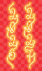 2026 and 2027 Date Vertical Banner Cards Party invite New Year Greeting Minimalistic Neon Design Set. Isolated Vector illustration Winter Holidays Greeting Thematic Cards Promo Leaflets, posting, blog