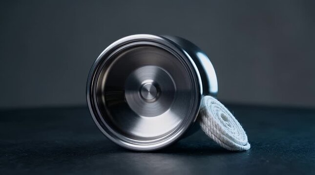 Unbranded Metal Yo-Yo on Dark Matte Surface