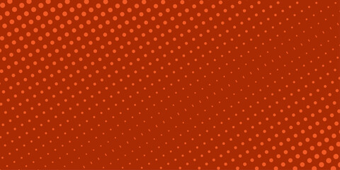 Fototapeta premium Grunge halftone background. Halftone dots vector texture. Dots halftone orange color pattern gradient texture with technology digital background. vector illustration .