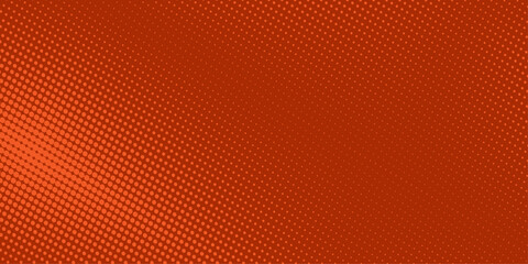 Obraz premium Grunge halftone background. Halftone dots vector texture. Dots halftone orange color pattern gradient texture with technology digital background. vector illustration .