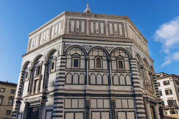 Fototapeta premium Baptistery of Saint John in Florence Italy architecture