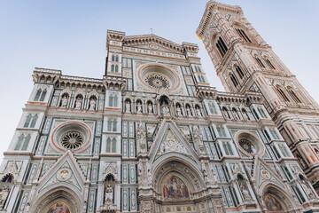 Fototapeta premium Florence Duomo and Giotto's Bell Tower exterior