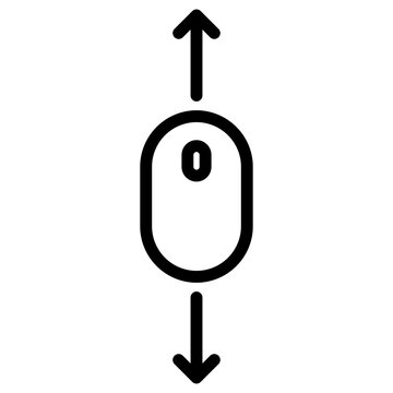 mouse scroll vector icon