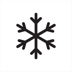 Obraz premium Snowflake icon on transparent background vector
