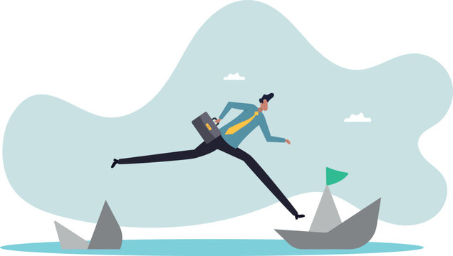 .Escape from risk or danger, run away or flee from fail or bankruptcy company,about a man and his life.