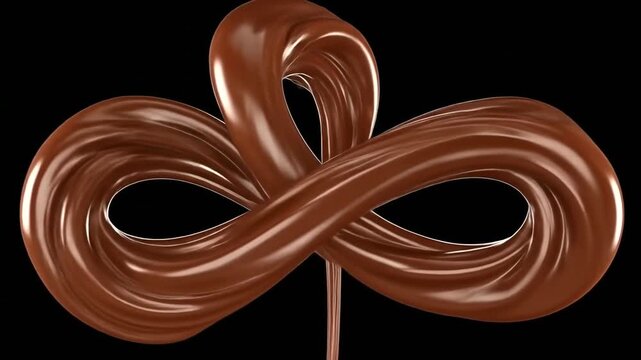 Copper Wire Forming Infinity Loop Shape.